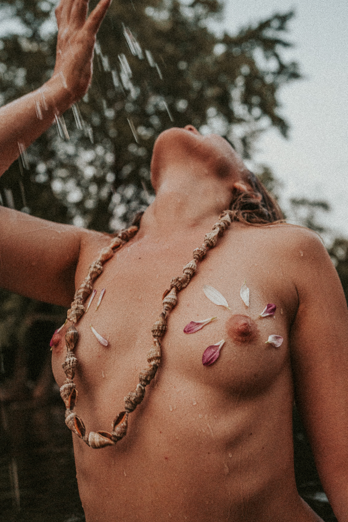Wild Women Circles in Canada — series of the most beautiful breasts. 4 images. Black and white and colour. 